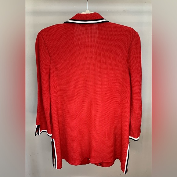 Ming Wang Knit contrast Jacket - Picture 10 of 11